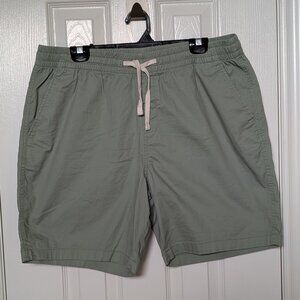 Flat Front Drawstring Shorts - Mint Green